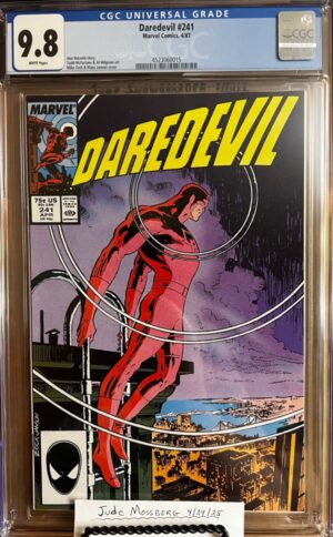 Daredevil #241 9.8 CGC KEY: Todd McFarlane inside art!