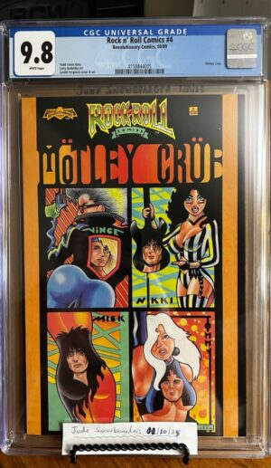Rock n? Roll Comics #4 9.8 CBCS Motley Crue! Unicorn: Only Blue label in the world!!!