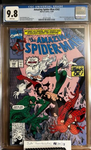 Amazing Spider-Man #342 9.8 CGC KEY: 1st app of Dr. Elias Wirtham, later revealed to be Cardiac
