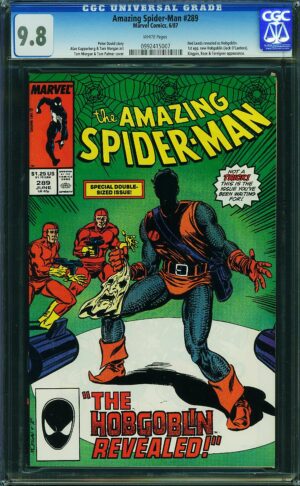 Amazing Spider-Man #289 9.8 CGC KEY: 1st app. new Hobgoblin Ned Leeds (Jack O'Lantern)
