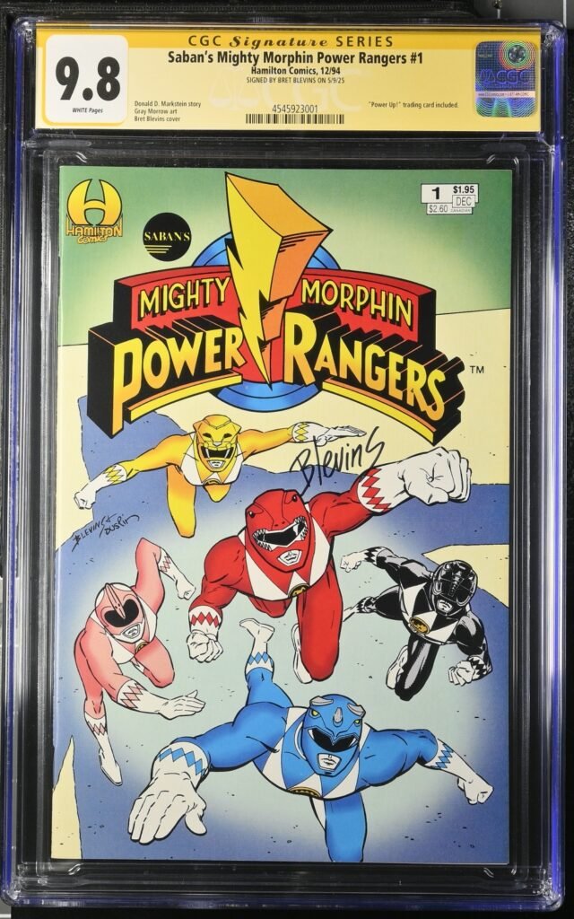 Mighty Morphin Power Rangers #1 9.8 CGC SS Signed by Brett Blevins! KEY: 1st app of Power Rangers!