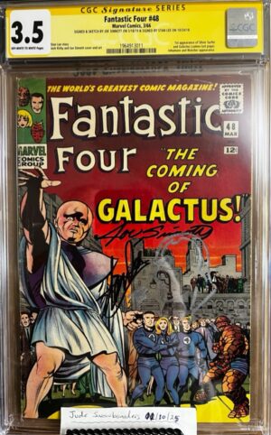 Fantastic Four #48 3.5 CGC SS Signed by Stan Lee AND Signed/Sketched by Joe Sinnott!