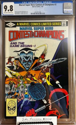 Marvel Super Hero Contest of Champions #2 9.8 CGC. KEY: 1st limited series published by Marvel Comics