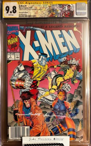 X-Men #1 Gambit NEWSSTAND 9.8 CGC SS 2X Signed by Jim Lee & Scott Williams.