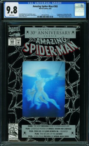 Amazing Spider-Man #365 9.8 CGC KEY: 1st app of Spider-Man 2099