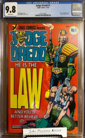 Judge Dredd #1 9.8 CGC! KEY: 1st app of Judge Dredd in U.S. Comics!!