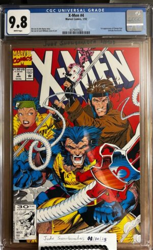 X-Men #4 9.8 CGC KEY: 1st full app of Omega Red (Arkady Rossovich), a Russian serial killer!