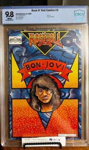 Rock n? Roll Comics #3 9.8 CBCS Bon Jovi. VHTF 9.8!