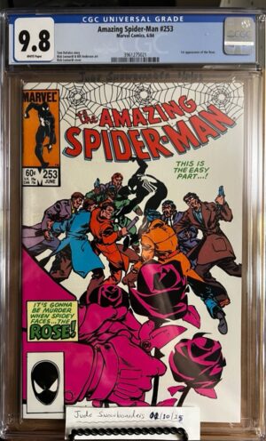Amazing Spider-Man #253 9.8 CGC KEY: 1st app of Richard Fisk as The Rose!