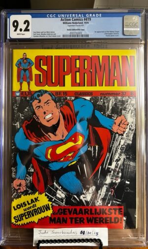 Action Comics #419 9.2 CGC Neal Adams Cover!! KEY: Foreign: Dutch & SINGLE HIGHEST GRADED!