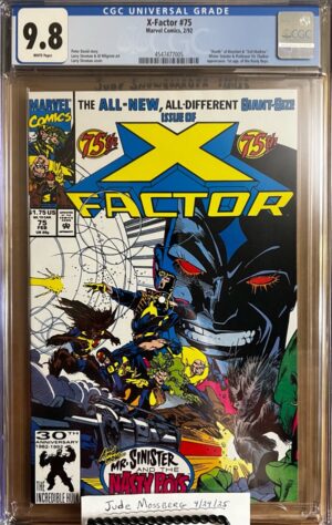 X-Factor #75 9.8 CGC KEY: 1st team app of the Nasty Boys!