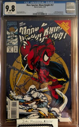 Marc Spector: Moon Knight #57 9.8 CGC KEY: Stephen Platt Cover: ASM #300 Homage!