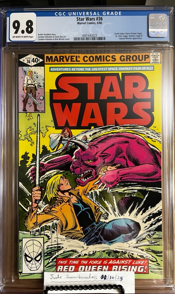 Star Wars #36 9.8 CGC KEY: 1st cover app of Domina Tagge!