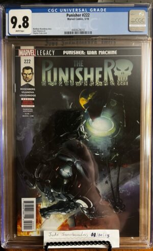 Punisher #222 9.8 CGC KEY:  Clayton Crain cover!