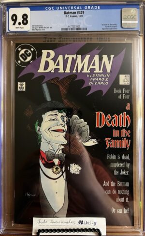 Batman #429 9.8 CGC Key: "A Death in the Family" part 4!
