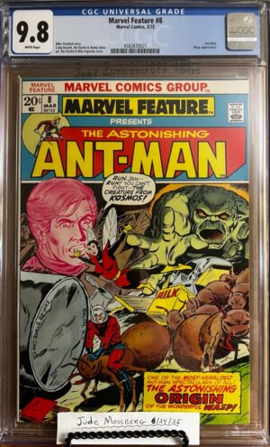Marvel Feature #8 9.8 CGC (Vol 1) KEY: Origin of Ant-Man and Wasp retold