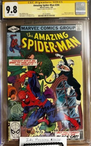 Amazing Spider-Man #204 9.8 CGC SS Signed by Marv Wolfman KEY:  3rd app. Black Cat (Felicia Hardy)!