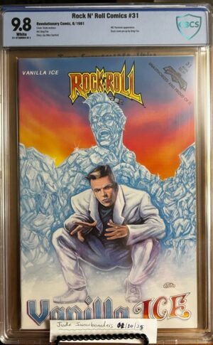 Rock 'n' Roll Comics #31 NEWSSTAND 9.8 CBCS. KEY: Vanilla Ice. Rare 1991 Newsstand