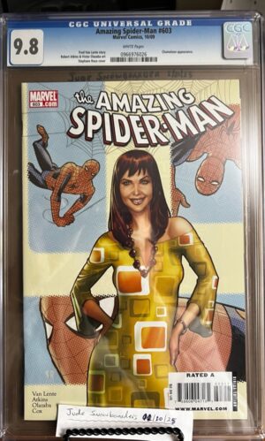 Amazing Spider-Man #603 9.8 CGC KEY: Stephane Roux cover/Chameleon app.