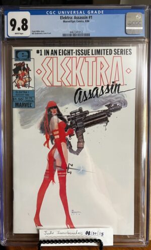 Elektra: Assassin #1 9.8 CGC KEY:  1st title/Origin of Elektra/1st app of the Beast of the Hand!