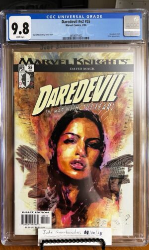 Daredevil #55 9.8 CGC KEY: Cover art by David Mack featuring Echo!