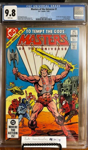 Masters of the Universe #1 9.8 CGC 1982 KEY:  Three-issue limited series published by DC!