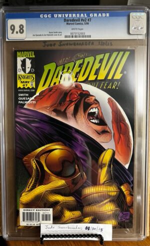 Daredevil #7 9.8 CGC KEY: Death of Mysterio, by a self-inflicted gunshot wound!