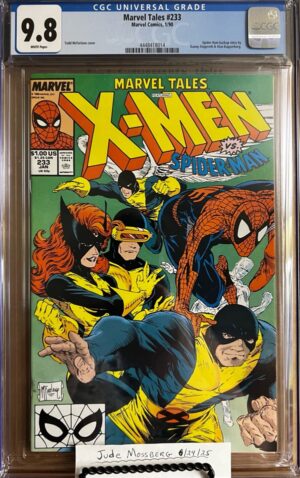 Marvel Tales #233 9.8 CGC KEY: Cover art by Todd McFarlane, Reprint of The X-Men #35