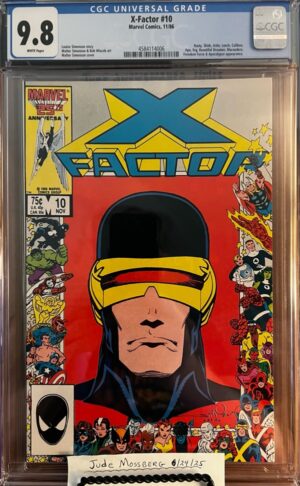 X-Factor #10 9.8 CGC KEY: Specialty border Marvel's 25th Anniversary