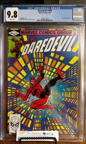 Daredevil #186 9.8 CGC Frank Miller/Stilt-Man app!