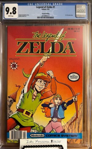 Legend of Zelda #1 9.8 CGC 2nd Print! KEY: HTF White Pager/2nd Print 1991