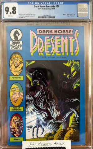 Dark Horse Presents, Vol. 1 #24 9.8 CGC KEY: Origin of Aliens, Xenomorphs in comic books!