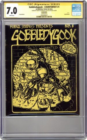 Gobbledygook #1 7.0 CGC & #2 7.5 CGC Both SS Signed by Kevin Eastman (Gold Cover)!!