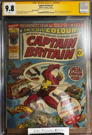 Captain Britain #1 9.8 CGC SS Signed by Chris Claremont! KEY: Origin & 1st app of Captain Britain!