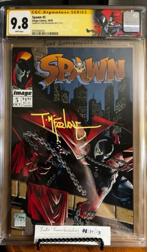 Spawn #5 9.8 CGC SS Signed by McFarlane! KEY: 1st app Billy Kincaid & Sherlee Johnson!