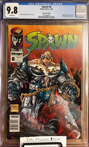 Spawn #6 9.8 CGC Newsstand KEY: 1st app of Overtkill