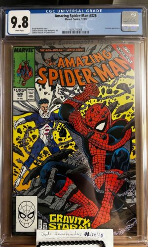 Amazing Spider-Man #326 9.8 CGC KEY: 1st ASM with no Todd McFarlane