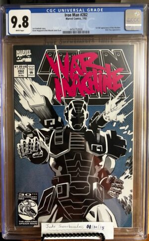 Iron Man #282 9.8 CGC KEY: 1st cover app of the War Machine armor, worn by Tony Stark!
