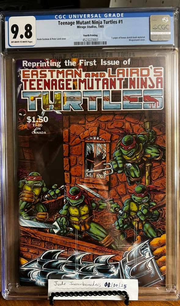 Teenage Mutant Ninja Turtles #1 9.8 CGC 4th Print!