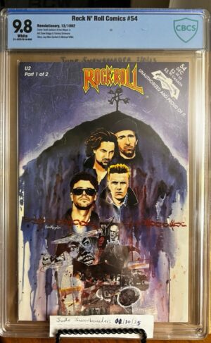 Rock 'n' Roll Comics #54 9.8 CBCS - U2! GHOST: Zero on CGC Census!