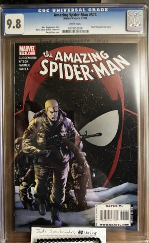 Amazing Spider-Man #574 9.8 CGC KEY: Origin of Flash Thompson, how he lost his legs