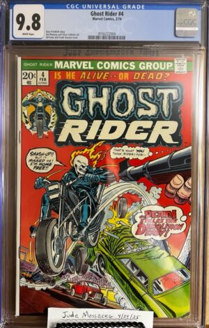 Ghost Rider #4 9.8 CGC KEY: VHTF/Rare 3rd full app of Son of Satan!