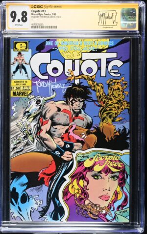 Coyote #13 9.8 CGC SS Signed by Todd McFarlane! KEY: 1st cover art by Todd McFarlane for Marvel under the Epic Comics imprint