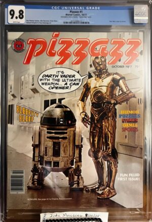 Pizzazz #1 9.8 CGC KEY: Includes: Subscription, Iron-on Transfer, "Popcorn Bag" inserts.