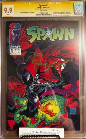 Spawn #1 9.9 CGC SS Signed By Todd McFarlane!
