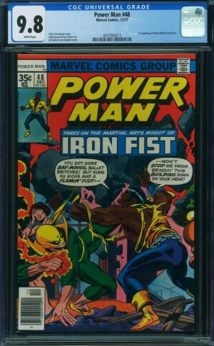 Power Man #48 9.8 CGC KEY: 1st team-up of Power Man & Iron Fist!!