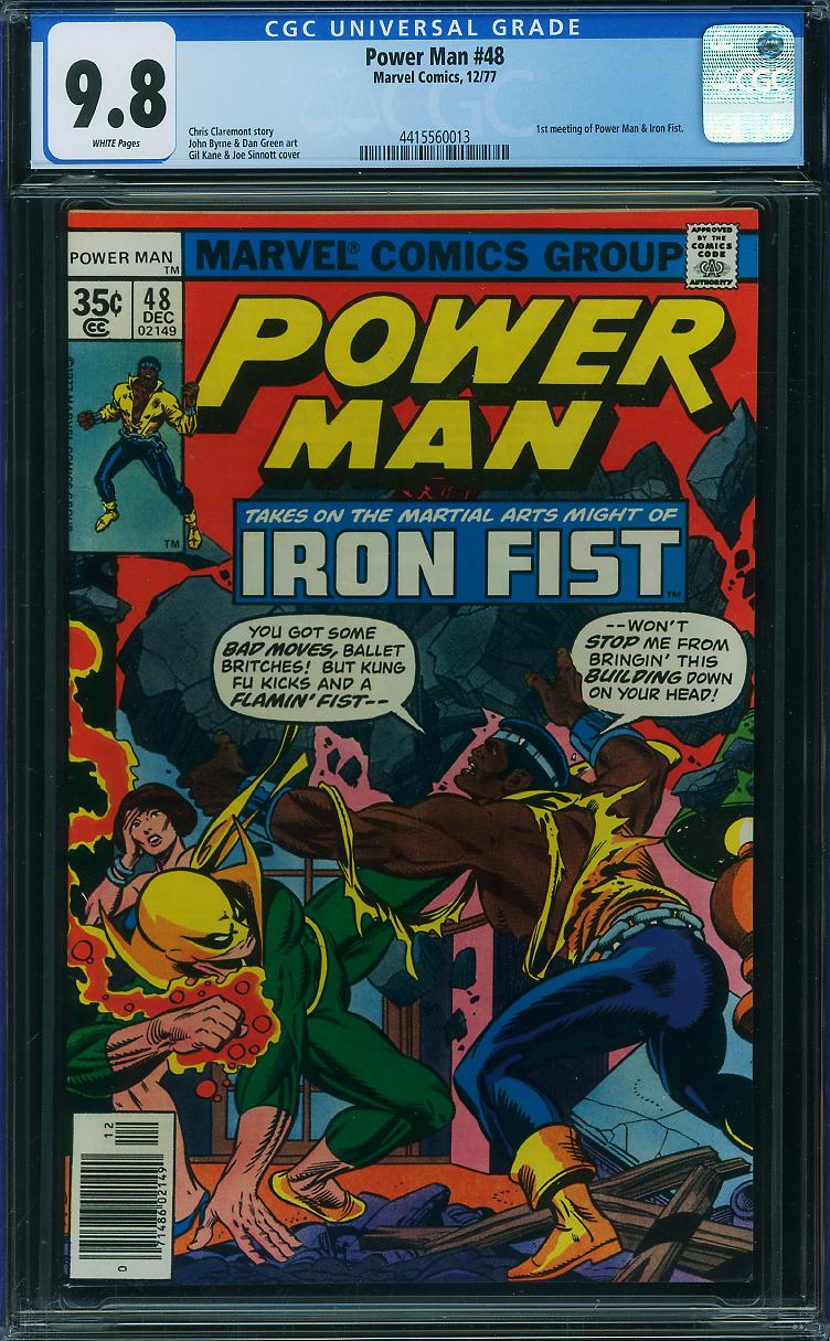 Power Man #48 9.8 CGC KEY: 1st team-up of Power Man & Iron Fist!!