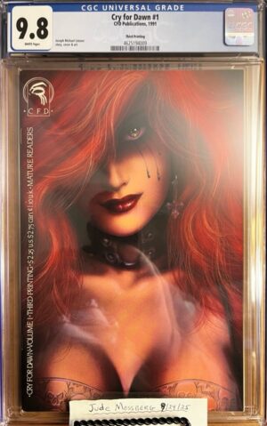 Cry for Dawn #1 9.8 CGC KEY: Rare 3rd Print/1st app of Dawn, a goddess of life and protector of witches