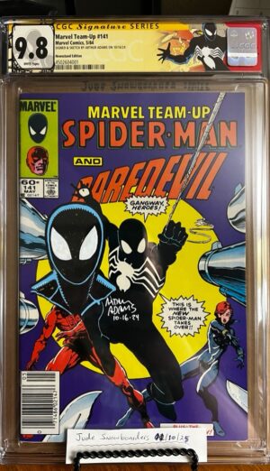 Marvel Team-Up #141 NEWSSTAND 9.8 CGC SS Signed/Sketched by Arthur Adams!