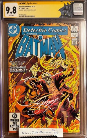 Detective Comics #523 9.8 CGC SS Signed by Gerry Conway! KEY: 1st cameo app of Killer Croc!